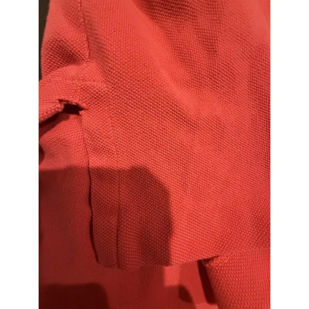 Polo Ralph Lauren Mens 2XLB Red Polo Shirt Blue Pony Short Sleeve Cotton